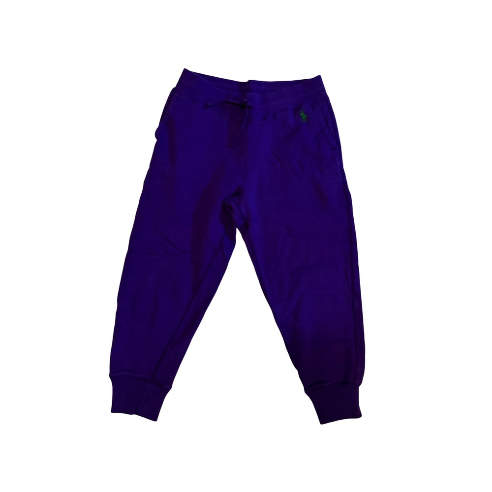 Polo Ralph Lauren Mens Purple Joggers Green Pony Sweatpants Size M